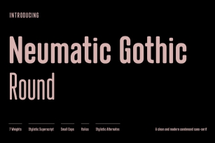 Neumatic Gothic Round Font Download