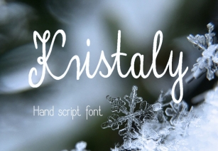 Kristaly handwritten Font Download
