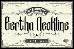 Bertha Neckline Font Download