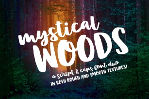 Mystical Woods: script and caps duo Font Download
