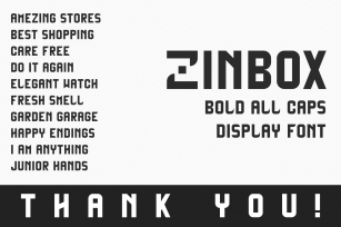 Zinbox Font Download