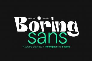 Boring Sans 30 fonts Font Download