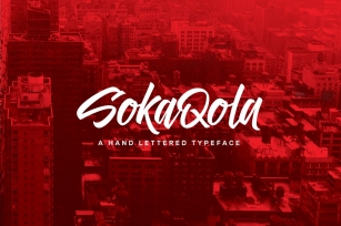 SokaQola Hand-lettered Font Download