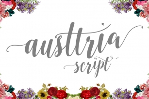 Austtria Script  Letter Font Download