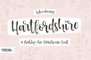 Hartfordshire, a farmhouse font Font Download