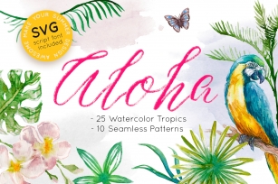 Watercolor Tropics Font Download