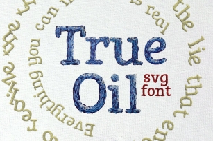 True Oil OpenType-SVG Font Download