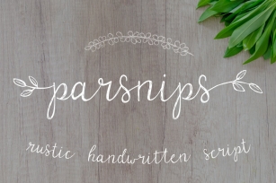 Parsnips Handwritten Script Font Download