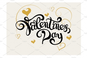 Valentine. Lettering Design Font Download