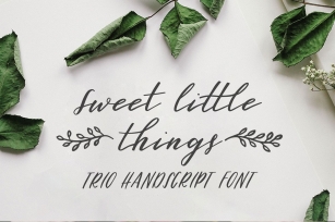Sweet Little Things Script TRIO Font Download