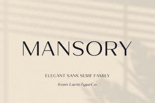 Mansory Font Download