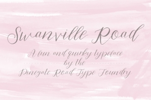 Swanville Road Font Download