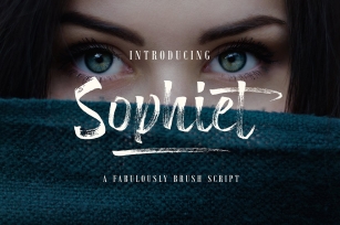 Sophiet // Brush Script Font Download