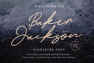 Baker Jackson Signature Font Download