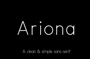 Ariona Font Download