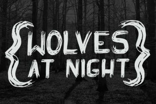 Wolves at Night Font Download