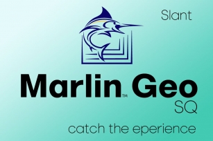 Marlin Geo SQ Slant Font Download