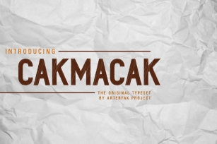 Cakmacak Font Download