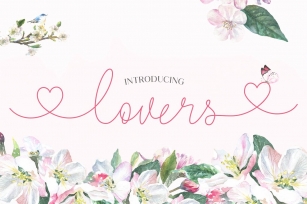 Lovers Script Family Font Download