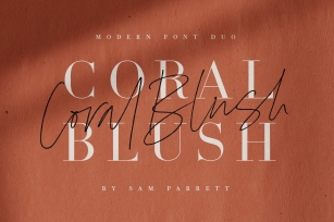 Coral Blush Duo Font Download