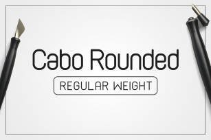Cabo Rounded Regular Weight Font Download