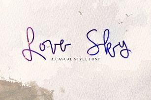 Love Sky font Font Download
