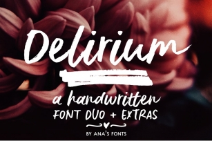 Delirium brush font duo Font Download