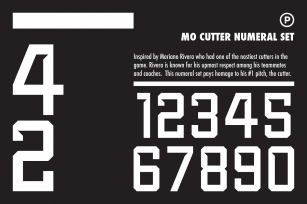 Mo Cutter Numeral Set Font Download