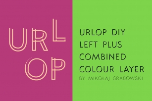 URLOP DIY Left Plus Combined Font Download