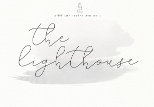 The Lighthouse -Delicate Script Font Download