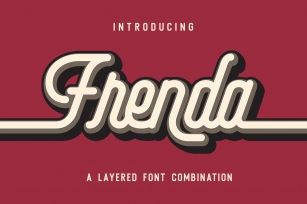 Frenda Monoline Layered Font Download