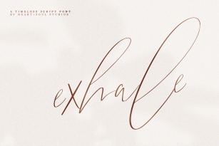 exhale. Font Download