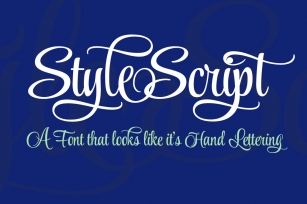 Style Script — Most Popular! Font Download