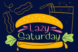 Lazy Saturday font Font Download