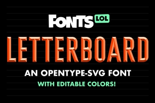 LetterBoard: Opentype-SVG Color Font Download