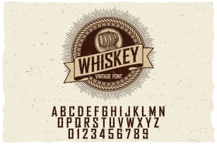 Whiskey Label Font Download