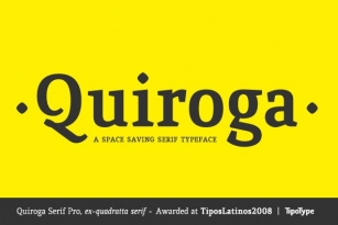 Quiroga Serif Pro Font Download