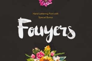 Fouyers + Bonus Badges  Vectors Font Download