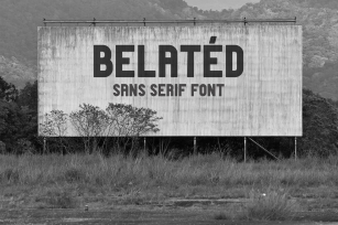 Belatéd Sans Serif Display Typeface Font Download