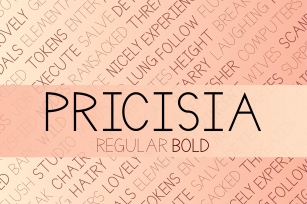 Pricisia Typeface Font Download