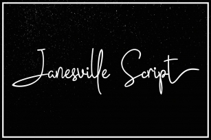 Janesville Script (50% Off) Font Download