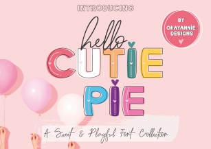 Hello Cutie Pie Collection Font Download