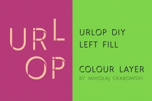 URLOP DIY Left Fill Font Download