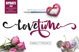 LOVE TIME script Family Font Download
