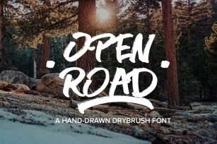 OPEN ROAD Brush Font Download