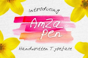 Amza pen writing Set Font Download
