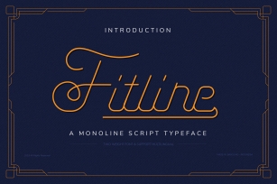 Fitline Script + Badge + Frame Font Download