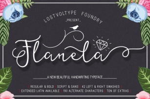 The Flanela + Extras Font Download