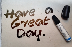 Have a Great Day Font Download