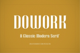 Dowork Decorative Serif Font Download